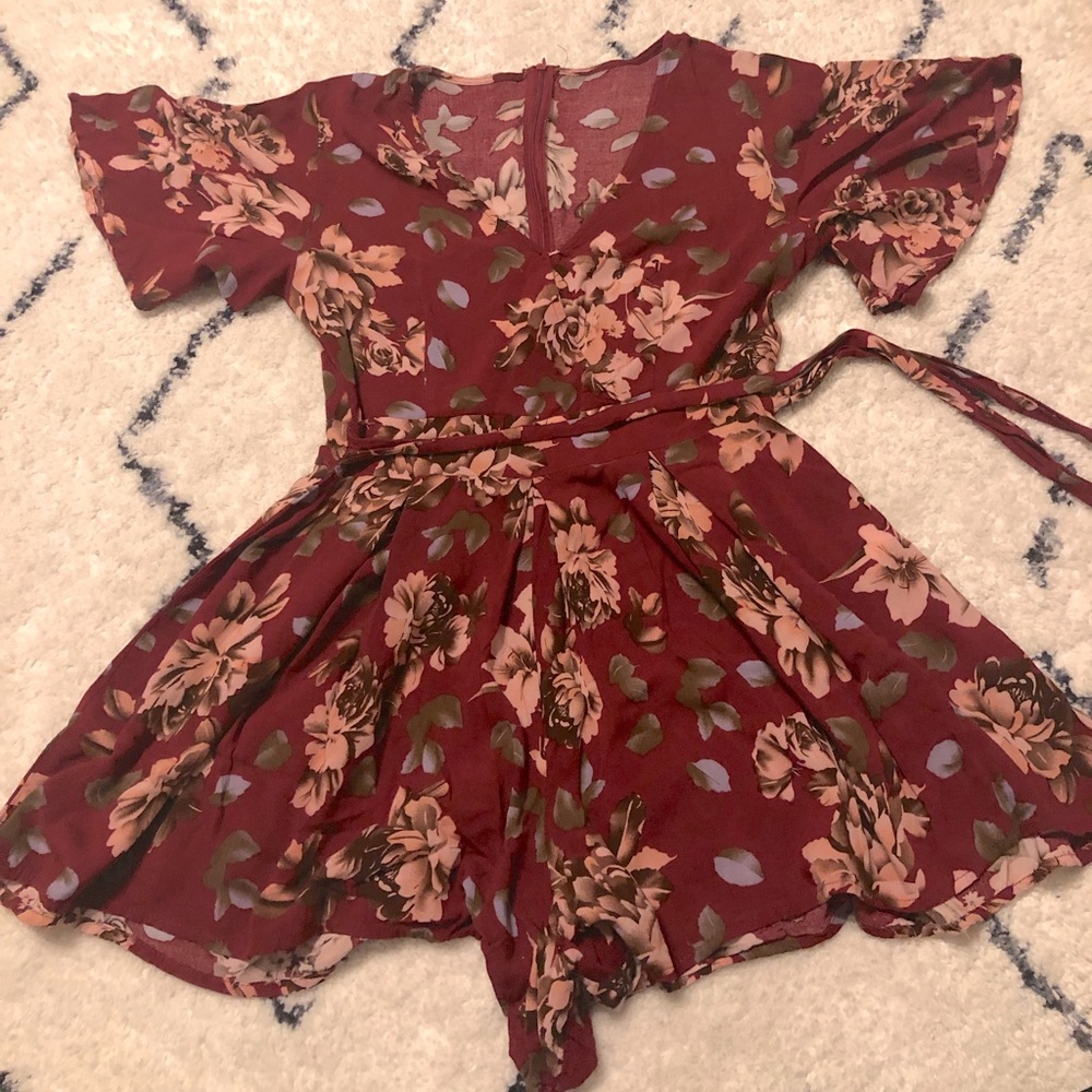 Floral romper - shorts